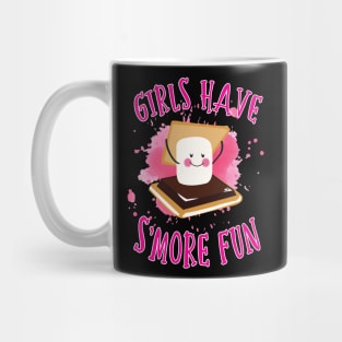 Cute Girls Have S'More Fun Camping Design Mug